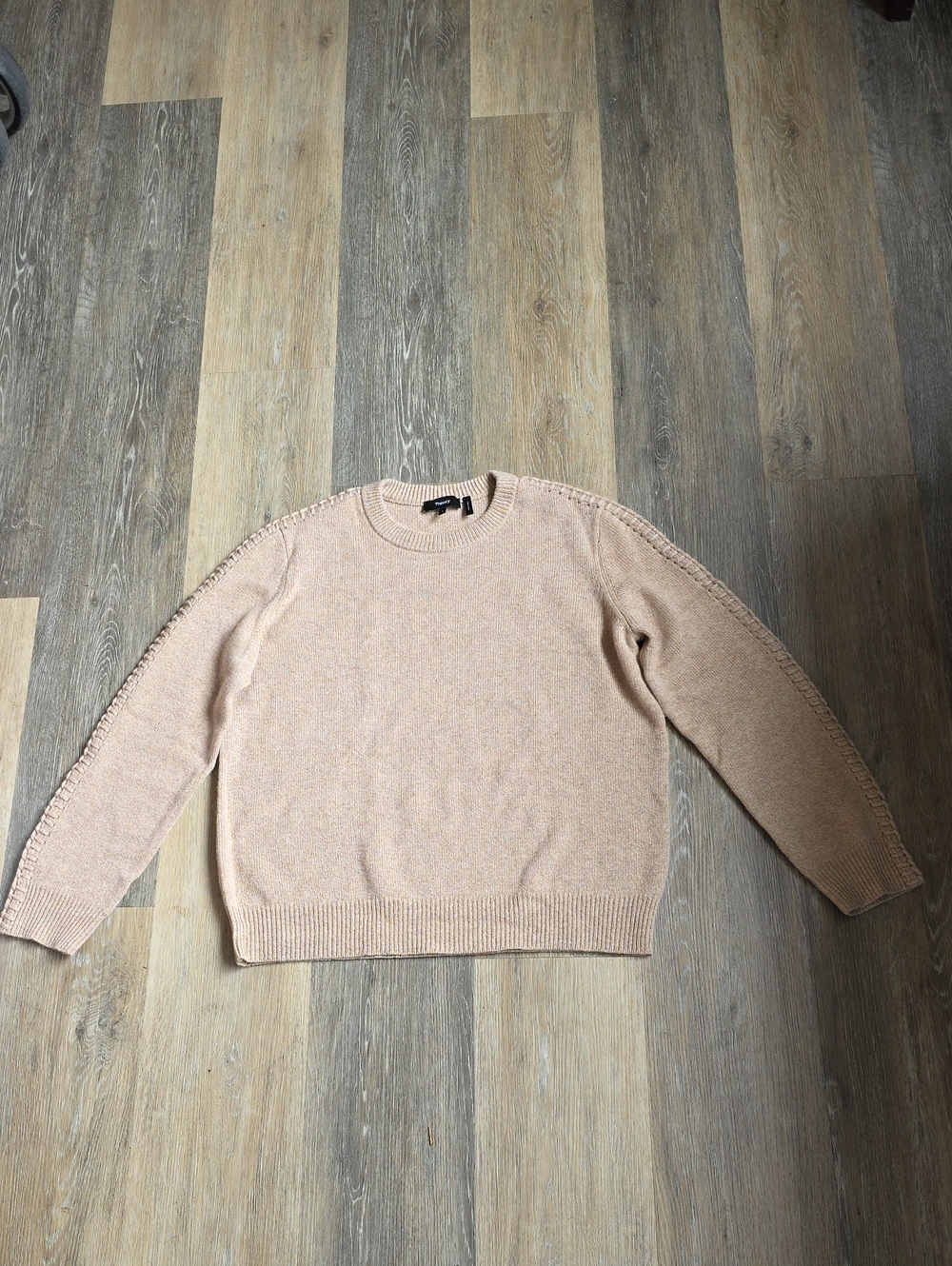 Theory Women's Crewneck Sweater in Light Beige
